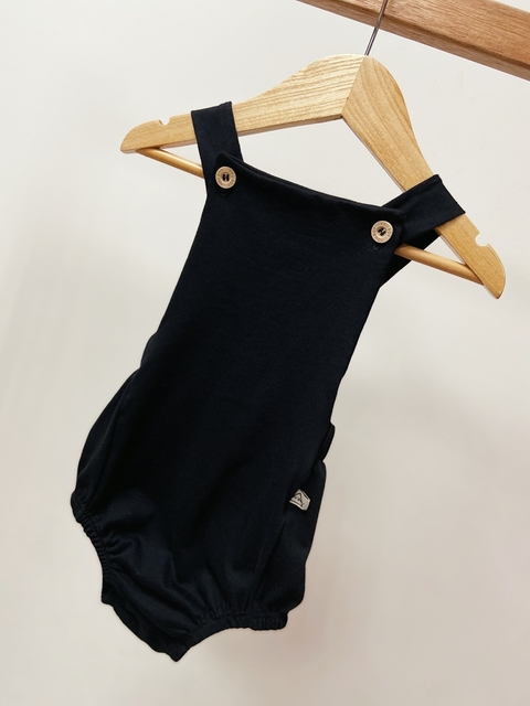 pronta entrega - Romper baby liso preto