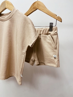 Pronta entrega - Conjunto kids over moletinho doce de leite na internet