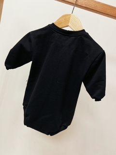 Imagem do Pronta entrega - Romper oversized baby moletinho preto