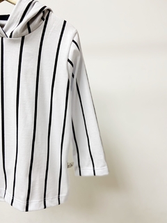 Pronta entrega - Camiseta kids manga longa com capuz listra retro - You Boy Kids