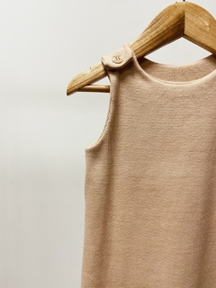 Pronta entrega - macacão regata longo canelado doce de leite - You Boy Kids