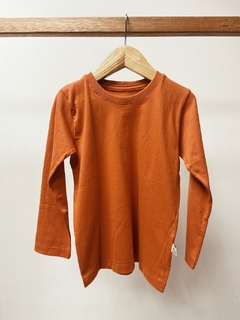 pronta entrega - Camiseta manga longa kids telha