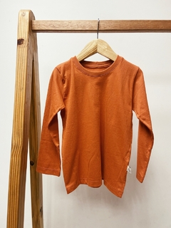 pronta entrega - Camiseta manga longa kids telha - comprar online