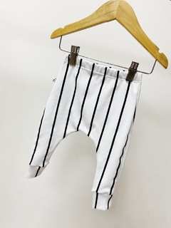 Pronta entrega - calça baby harém botões madeira estampado listra retro - You Boy Kids