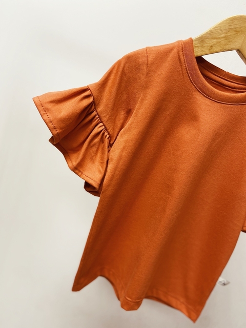 Pronta entrega - Blusa Kids manga curta com babado - comprar online