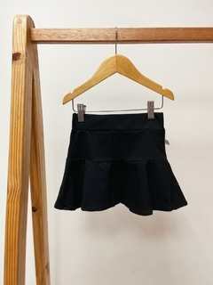 pronta entrega - Saia kids babado preto