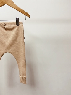 Pronta entrega - Calça baby harém botão Canelada com Botões doce de leite - comprar online