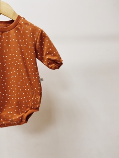Pronta entrega - romper oversized baby Estampado mini bolinhas na internet