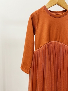 Pronta entrega - Vestido Mullet kids manga longa saia tule preto - You Boy Kids