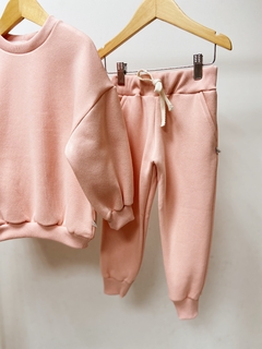 Pronta entrega - Conjunto moletom oversized + calça jogger peluciado grosso peace - comprar online