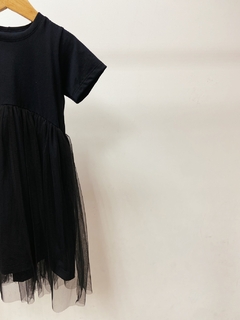 pronta entrega - Vestido Mullet kids manga curta saia tule - comprar online