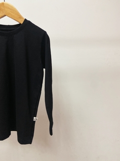 Pronta entrega - Camiseta kids manga longa preta - comprar online