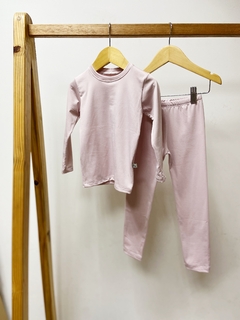 Pronta Entrega - Conjunto térmico confort flanelado rose - comprar online