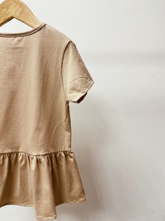 Pronta entrega - Bata kids manga curta doce de leite - You Boy Kids