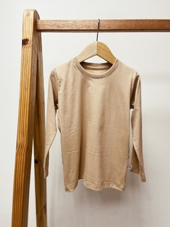 pronta entrega - Camiseta manga longa kids doce de leite