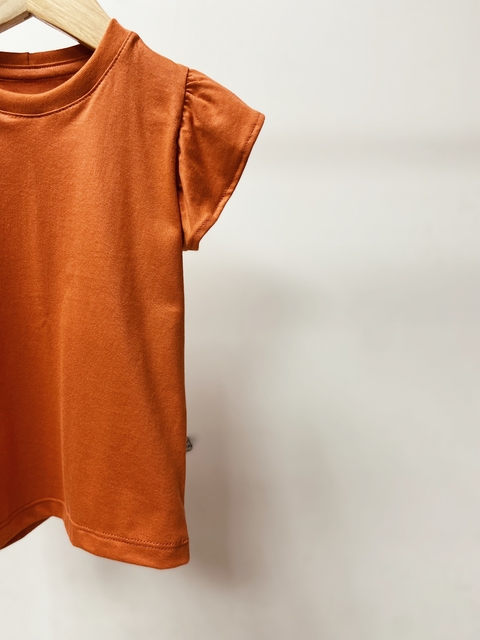 pronta entrega - Blusa kids babado telha