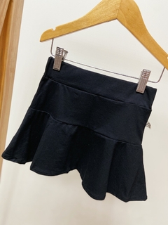 pronta entrega - Saia kids babado preto - comprar online
