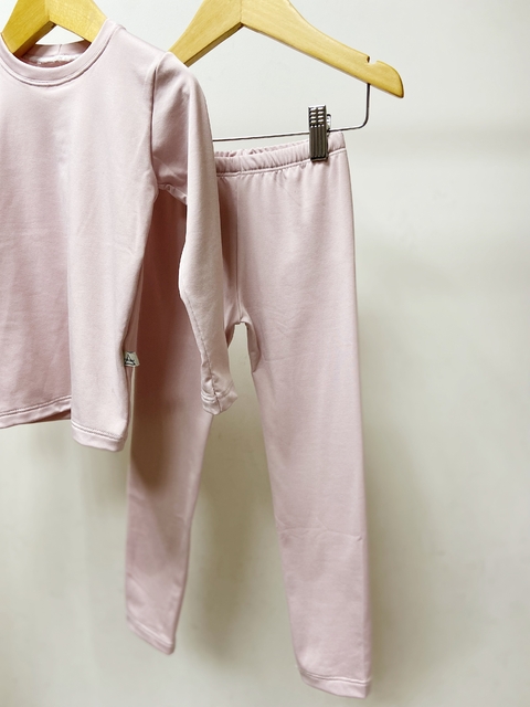 Pronta Entrega - Conjunto térmico confort flanelado rose