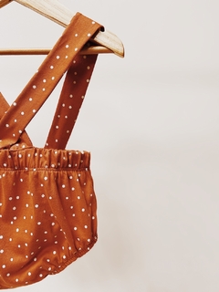 Pronta entrega - Romper alça com botões mini bolinhas - loja online