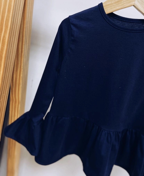 Pronta entrega - Bata kids liso basics marinho