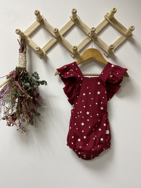 Pronta entrega - Romper baby babado estampado estrelinhas