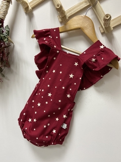 Pronta entrega - Romper baby babado estampado estrelinhas - comprar online