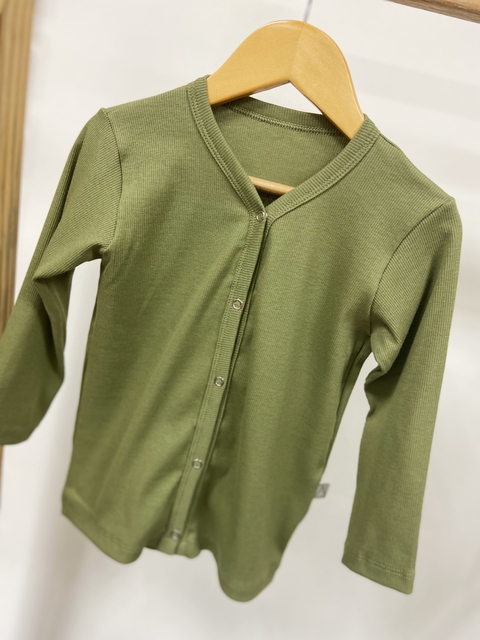 PRONTA ENTREGA - CARDIGAN Kids CANELADO oliva - comprar online