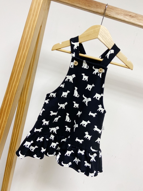 Pronta entrega - Salopete com babado kids dog