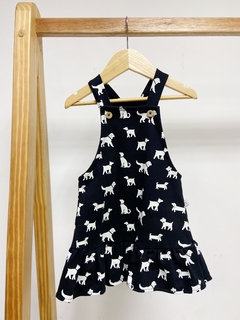 Pronta entrega - Salopete com babado kids dog - comprar online