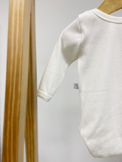 Pronta Entrega - Body manga longa canelado Off white na internet