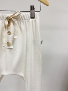 Pronta entrega - Calça Saruel Kids Canelada com Botões Off white - comprar online