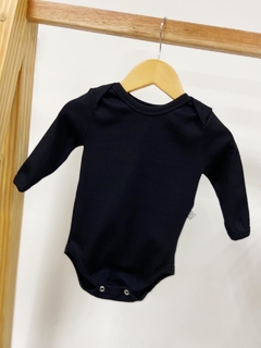 Pronta Entrega - Body manga longa canelado preto na internet