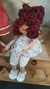 boneca flora tipo russa pernas articuladas