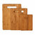 Vonne Tablas Picar Bambu Set X 3 Cocina Tabla Cortar Bamboo Color Marrón