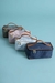 Frasqueira Listrada com Detalhes em Courino - Flor de Pano Atelier I Necessaires, Bolsas e Acessórios