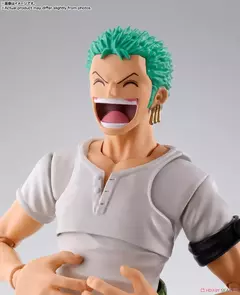 Imagen de En Stock Bandai caja Original SHF One Piece Roronoa Zoro Romance Dawn Anime figu