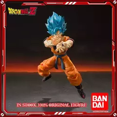 Original Bandai Dragon Ball Z SHFiguarts Super Saiyan Dios azul Son Gokou SHF So - tienda en línea