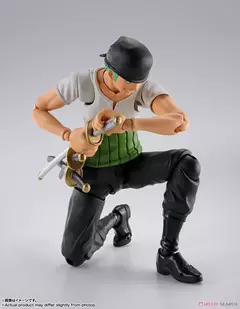 En Stock Bandai caja Original SHF One Piece Roronoa Zoro Romance Dawn Anime figu - tienda en línea