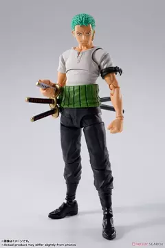En Stock Bandai caja Original SHF One Piece Roronoa Zoro Romance Dawn Anime figu - Jet Anime Tienda