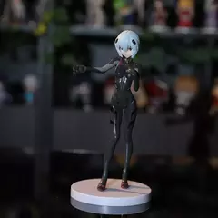 Figura de Anime Neon Genesis Evangelion de 21cm, chaqueta negra, pelo corto, fig - Jet Anime Tienda