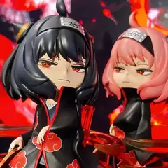 Imagen de Figura de Anime Spy×family, Manga Anya Forger, figura de doble cabeza de PVC, m