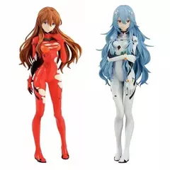 18cm neón Genesis Evangelion figura de Anime EVA pelo corto Rei Ayanami figura