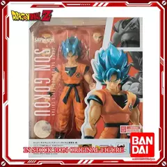 Original Bandai Dragon Ball Z SHFiguarts Super Saiyan Dios azul Son Gokou SHF So - Jet Anime Tienda