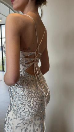 VESTIDO GRECIA PLATA en internet