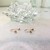 Brinco Zircônias em Ouro 18K