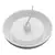 Luminaria para piscina redonda color blanca con cable, modelo Hiper Led 9W RGB multicolor de Brustec