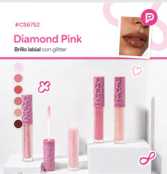 (CS6752) Brillo con GLITTER diamond pink tono surtido - PINK 21 - comprar online