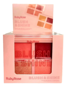 (HB1001x6) Set de 6 Paletas de rubores & iluminador Blush & Shine - RUBY ROSE - comprar online