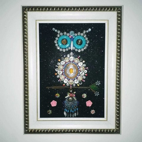 Exclusivo Quadro Coruja Mandala