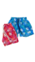 Short de Baño hojas blancas y coloradas